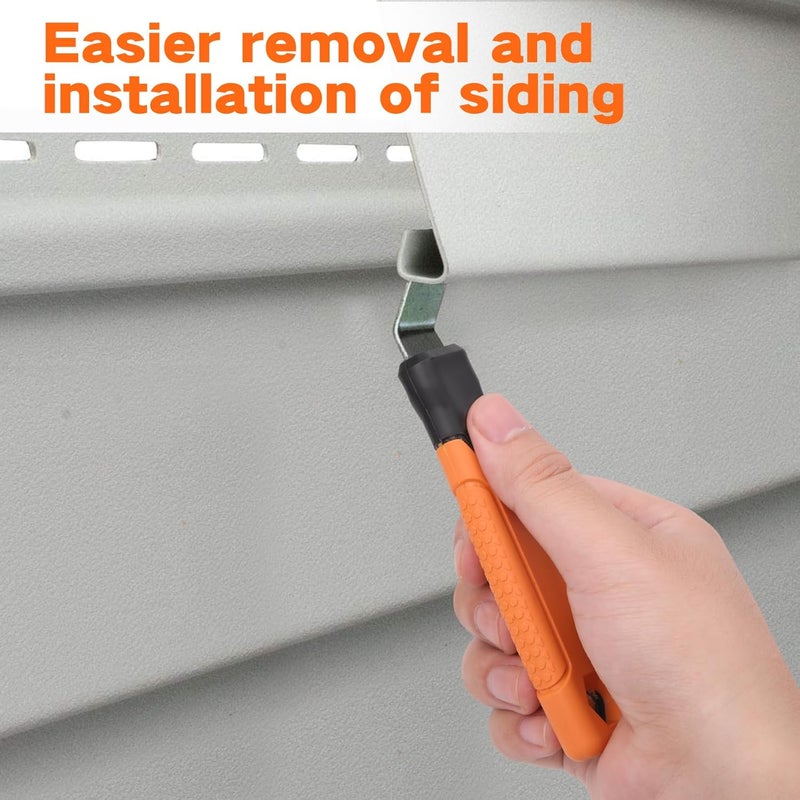 DMMBMFC Vinyl Siding Removal Tool - Extra Long Handle, Steel Blade, Non-Slip Grip for Installation and Removal - Image 4